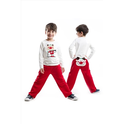 Denokids Geyikli Kadife Erkek Takım CFF-21K1-065