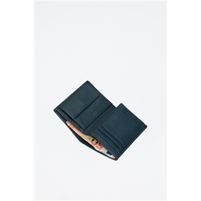 Cartera de piel Chief Índigo