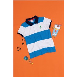 Erkek Çocuk Saks Polo Yaka Tişört