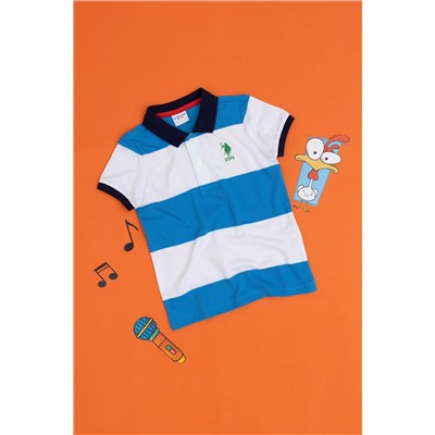 Erkek Çocuk Saks Polo Yaka Tişört