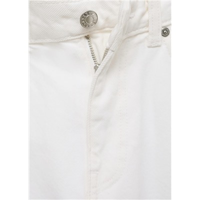 Jeans Blanca rectos crop