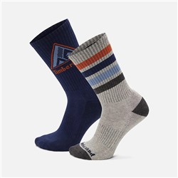 2-Pack Quad Stripe Crew Sock