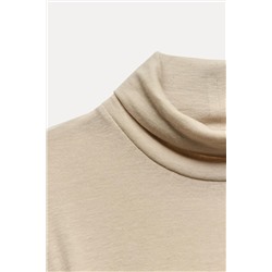 WOOL HIGH NECK T-SHIRT