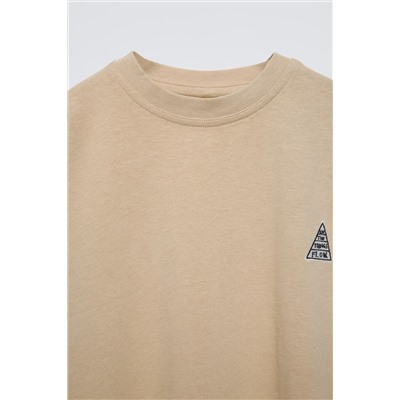 T-SHIRT WITH EMBROIDERED MOTIFS