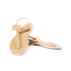 Сандалии Zhoelala телесные / Zhoelala (with crystal) nude beige