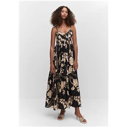 Vestido estampado vuelo