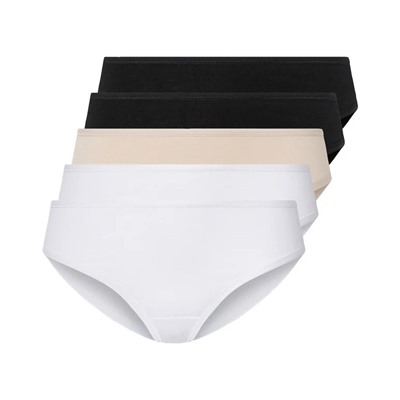 esmara® Damen Slips, 5 Stück, hoher Baumwollanteil