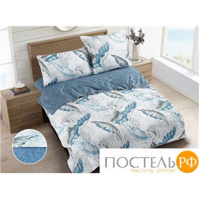 Y100-58 код1176, Комплект постельного белья с одеялом De Verano, 70x70 (1 шт), 50x70 (1 шт), Микросатин, ПВХ упаковка