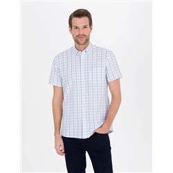 Mavi Regular Fit Kısa Kollu Gömlek