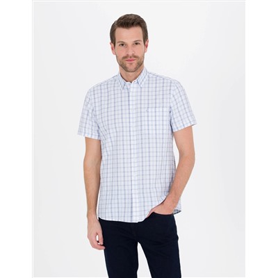 Mavi Regular Fit Kısa Kollu Gömlek
