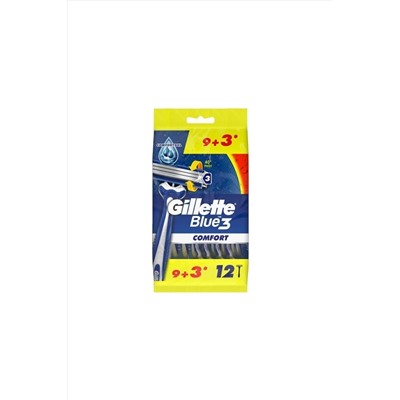 Gillette, Blue 3 Comfort Tıraş Bıçağı 9 + 3
