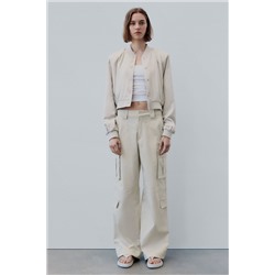 PANTALÓN CARGO SATINADO