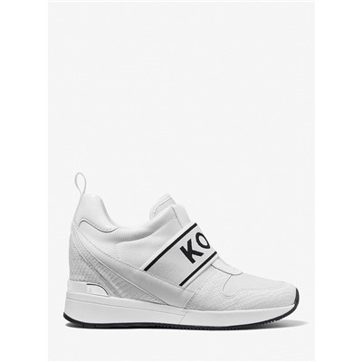MICHAEL MICHAEL KORS Maven Mixed-Media Slip-On Trainer