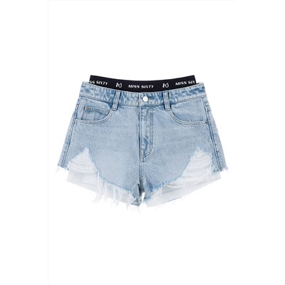 Short cruzado Azul claro