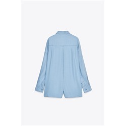 TRF FLUID DENIM JUMPSUIT
