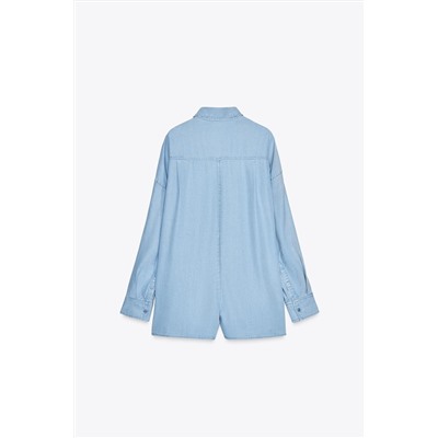 TRF FLUID DENIM JUMPSUIT
