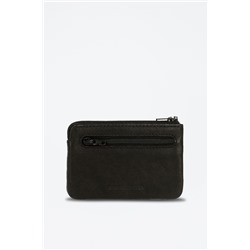 Monedero de piel Striking Negro