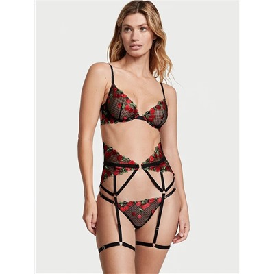 VERY SEXY Cherry Embroidery Adjustable String Thong Panty