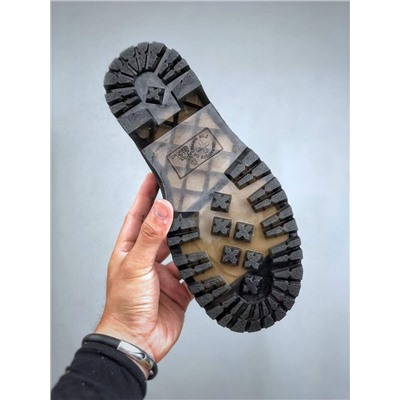 Ботинки Dr. Martens Martin Martin boots 1462 на молнии с высоким берцем и восемью отверстиями, плотная кожаная подошва черного цвета