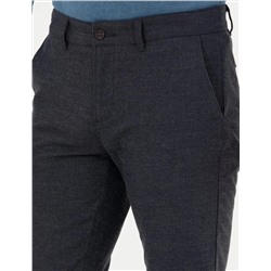 Antrasit Slim Fit Kanvas Pantolon