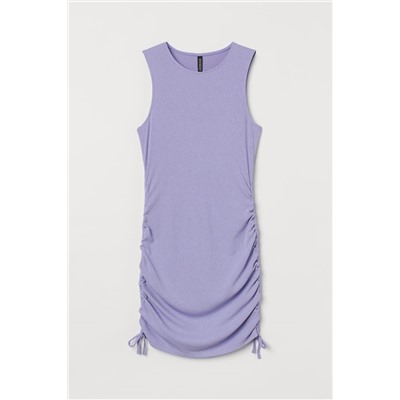 Geripptes Jerseykleid