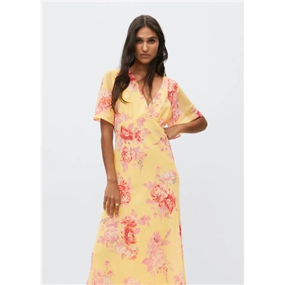 Vestido estampado flores -  Mujer | MANGO OUTLET España