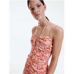 Gerafftes Minikleid