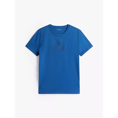 Embroidered Crest Banner Logo T-Shirt