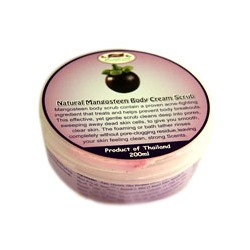 Натуральный крем-скраб для тела с мангостином 250 мл/ Natural mangosteen body cream scrub 250 ml
