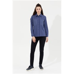 Kadın Lacivert Toothpick Fit Pantolon