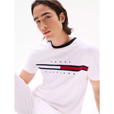 Embroidered Flag Logo T-Shirt
