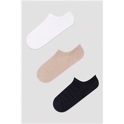 Penti, 3 Çift Microfiber Spor Sneaker Çorap