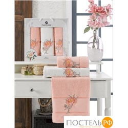 11297 Комп. Пол. MERZUKA махр. в короб. (50x90/2)(70х140/1) 3 шт. LOTUS оранжевый