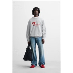 SUDADERA ESTAMPADA COMBINADA