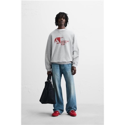 SUDADERA ESTAMPADA COMBINADA