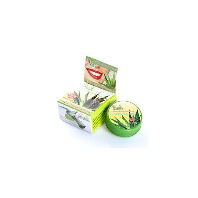 Круглая Зубная паста с алое вера 25 гр/ ALOE VERA extract herbal toothpaste SIAM NATURE 25 gr