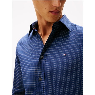 Regular Fit Check Herringbone Shirt