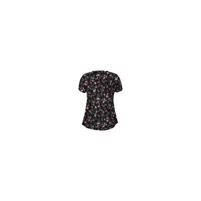 UA Stand Tall Black Scrub Top