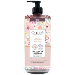 Osmaé Délicate Pivoine - Gel Douche Surgras BIO 1 Litre