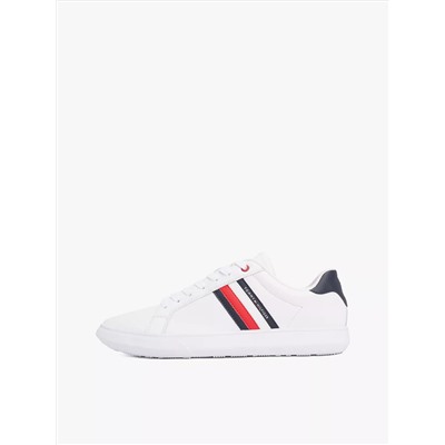 Stripe Leather Cupsole Sneaker