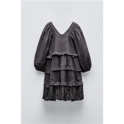 LACE PANEL DRESS