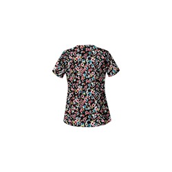 UA Passion Posies Black Scrub Top