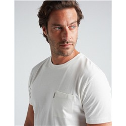 Pocket T-shirt, Men, White