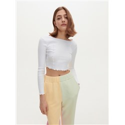 Bluse mit gesprenkelter Textur