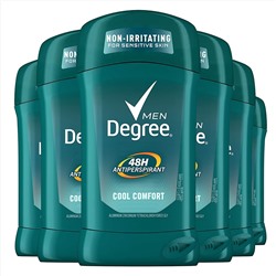 Degree Men Antiperspirant Deodorant Stick Cool Comfort 48 Hour Protection Non Irritating 2.7 oz