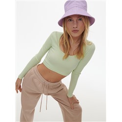 Bluse mit gesprenkelter Textur