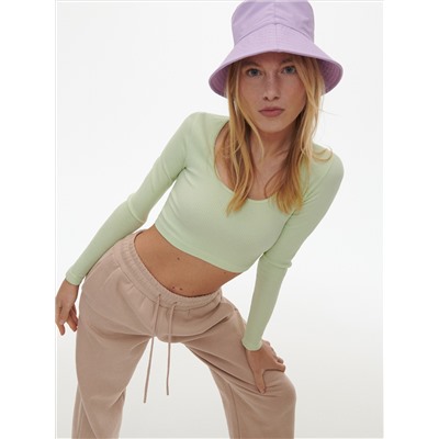Bluse mit gesprenkelter Textur