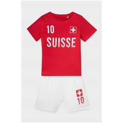 Shorty-Pyjama - Bio-Baumwolle - 2 teilig