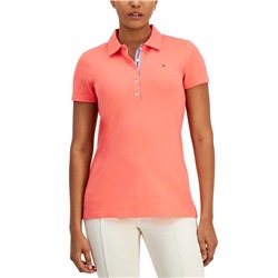 Tommy Hilfiger Women's Solid Short-Sleeve Polo Top