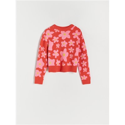 Pullover mit Blumenmuster